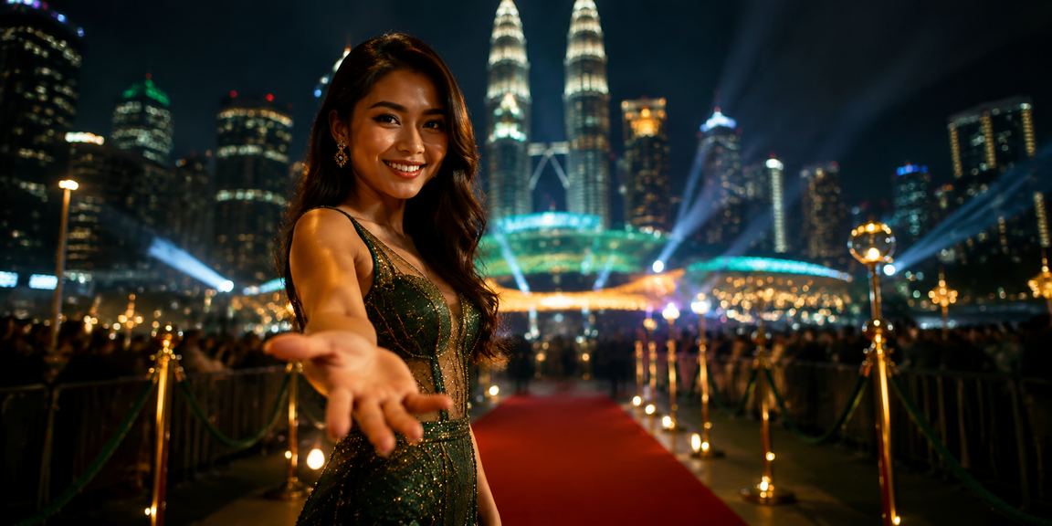 Peminat bola sepak di Kuala Lumpur memantau perlawanan malam melalui platform hiburan